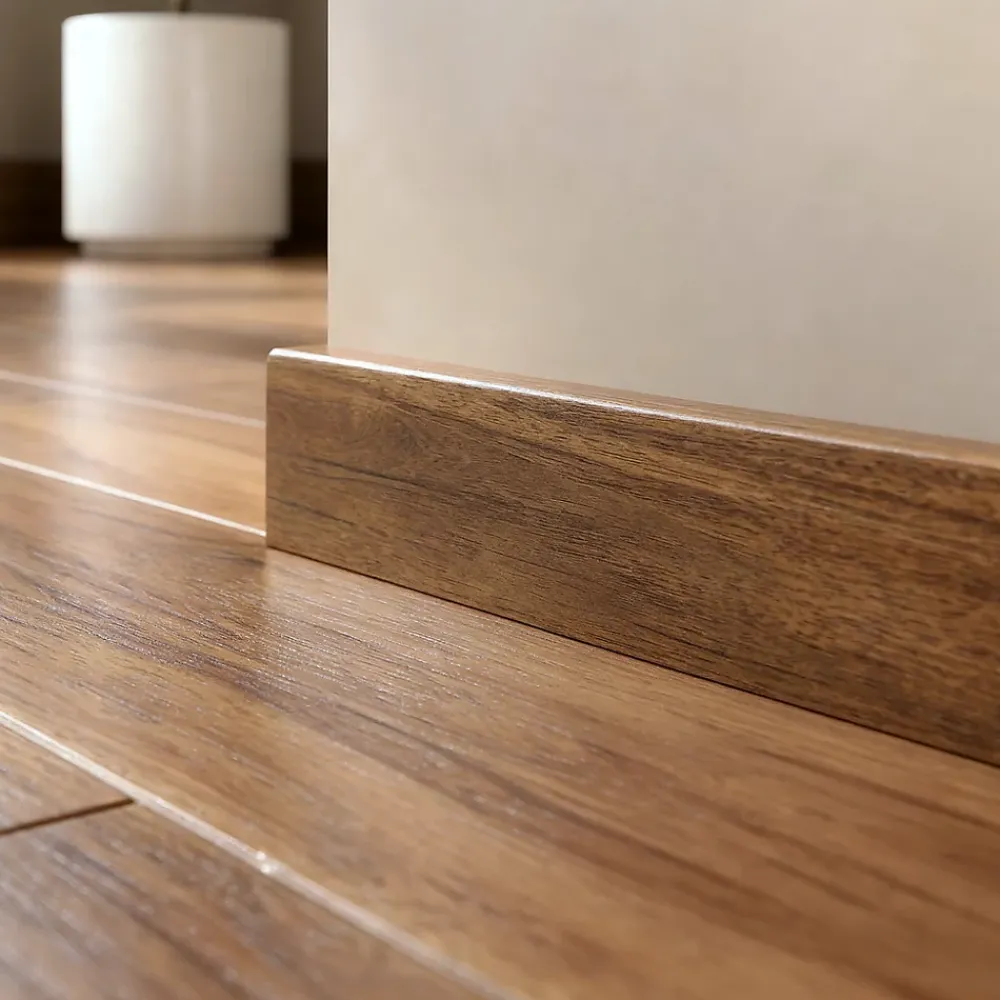 Plinthe MDF 220 x 6 cm Décor 225 marron (vendue à la pièce)- Plinthe Pour Parquet Et Stratifié