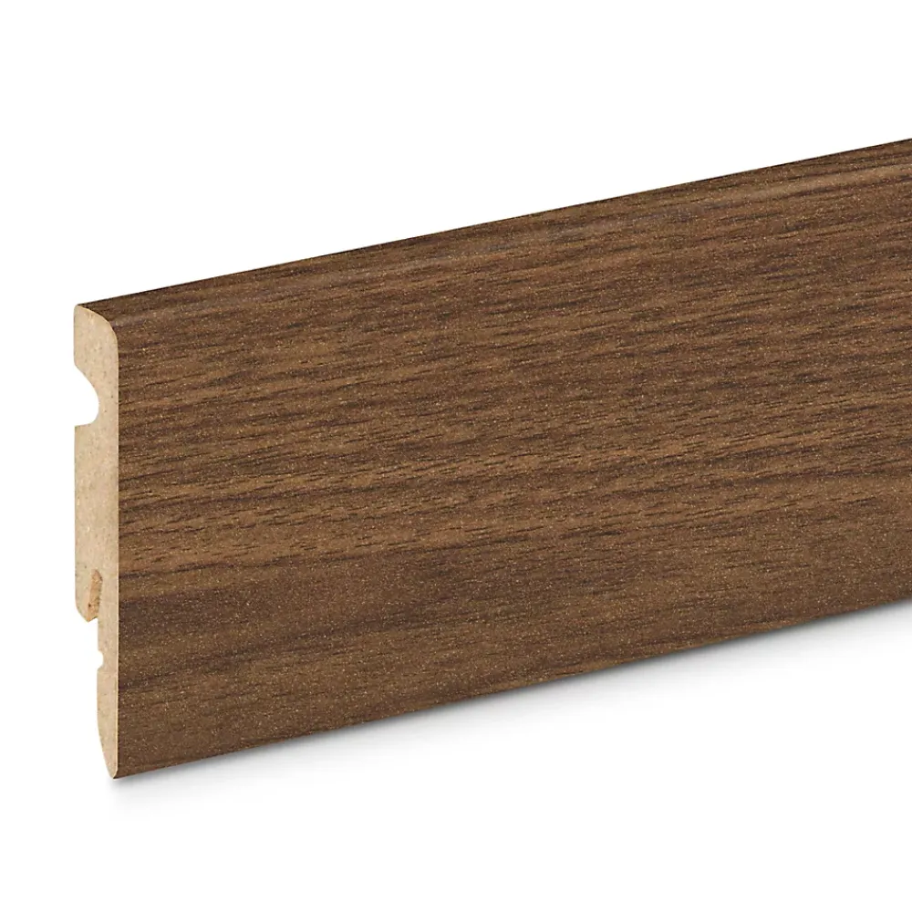 Plinthe MDF 220 x 6 cm Décor 225 marron (vendue à la pièce)- Plinthe Pour Parquet Et Stratifié