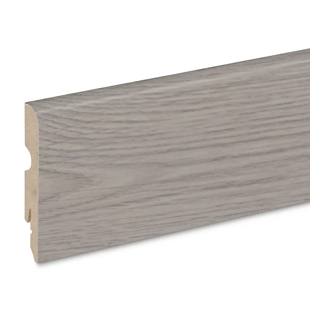 GoodHome Plinthe Pour Parquet Et Stratifié<Plinthe MDF 220 x 8 cm Décor 65 gris