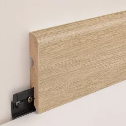 GoodHome Plinthe MDF arrondie, effet chêne , décor 11, H.8 cm x L.220 cm x ép.13 mm ( vendue à la pièce)- Plinthe Pour Parquet Et Stratifié