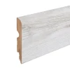 GoodHome Plinthe MDF arrondie, effet chêne gris clair , décor 6H.8 cm x L.220cm x ép.13 mm (vendue à la pièce)- Plinthe Pour Parquet Et Stratifié