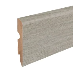 GoodHome Plinthe MDF arrondie, effet chêne grisé , décor 7, H.8 cm x L.220 cm x ép.13 mm (vendue à la pièce)- Plinthe Pour Parquet Et Stratifié