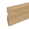 GoodHome Plinthe MDF arrondie, effet chêne , décor 1, H.8 cm x L. 220 cm x ép.13 mm (vendue à la pièce)- Plinthe Pour Parquet Et Stratifié