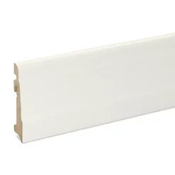 GoodHome Plinthe Pour Parquet Et Stratifié<Plinthe MDF Blanc art déco 220 x 10 cm Décor 10 (vendue à la pièce)