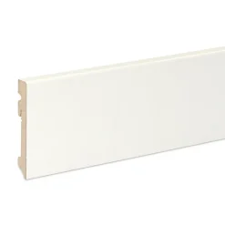 GoodHome Plinthe Pour Parquet Et Stratifié<Plinthe MDF Blanc contemporaine 220 x 10 cm Décor 10 (vendue à la pièce)