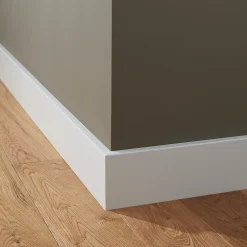 GoodHome Plinthe Pour Parquet Et Stratifié<Plinthe MDF Blanc contemporaine 220 x 10 cm Décor 10 (vendue à la pièce)