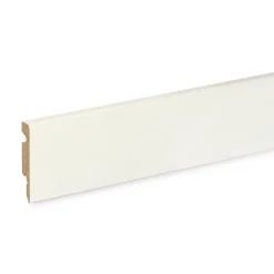 GoodHome Plinthe Pour Parquet Et Stratifié<Plinthe MDF Blanc 220 x 6 cm Décor 10 (vendue à la pièce)