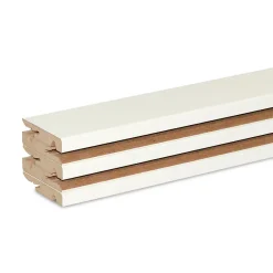 GoodHome Plinthe MDF Blanc 220 x 6 cm Décor 10 (vendu par lot de 5)- Plinthe Pour Parquet Et Stratifié