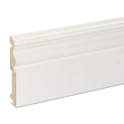 GoodHome Plinthe Pour Parquet Et Stratifié<Plinthe MDF Blanc 220 x 12 cm Décor 10 (vendue à la pièce)