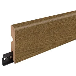 GoodHome Plinthe Pour Parquet Et Stratifié|Plinthe Bois<Plinthe MDF, effet chêne brun , décor 385, H.8 cm x L.220cm x ép.13 mm, résistant à l'eau (vendue à la pièce)