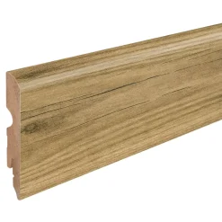 GoodHome Plinthe Bois|Plinthe Bois<Plinthe MDF, effet chêne clair , décor 390, H.8 cm x L.220 cm, résistant à l'eau (vendue à la pièce)