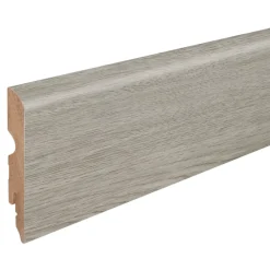 GoodHome Plinthe Bois|Plinthe Bois<Plinthe MDF, effet chêne grisé , décor 65, H.8 cmx L. 220 cm x ép.13 mm, résistant à l'eau (vendue à la pièce)