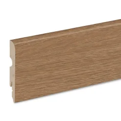 GoodHome Plinthe Pour Parquet Et Stratifié<Plinthe MDF, effet chêne miel , décor 180, H.8 cm x L.220 cm x ép.13 mm (vendue à la pièce)