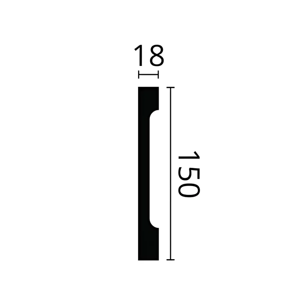 Noel & Marquet Plinthe NMC WALLSTYL FD15S Profil de décoration- Plinthe Pour Parquet Et Stratifié