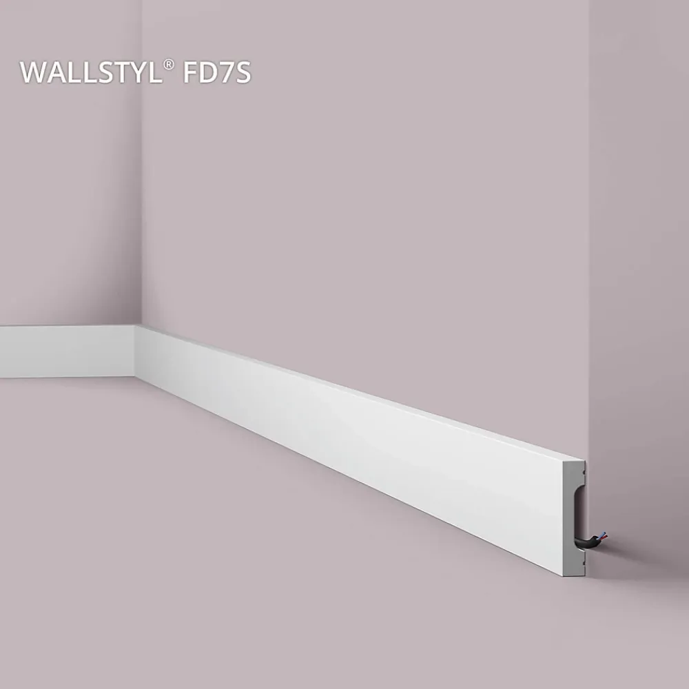 Noel & Marquet Plinthe NMC WALLSTYL FD7S Moulure décorative Moulure en stuc- Plinthe Pour Parquet Et Stratifié