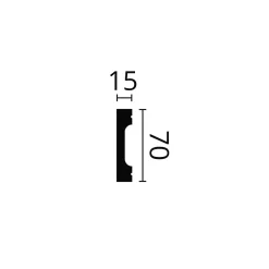 Noel & Marquet Plinthe NMC WALLSTYL FD7S Moulure décorative Moulure en stuc- Plinthe Pour Parquet Et Stratifié