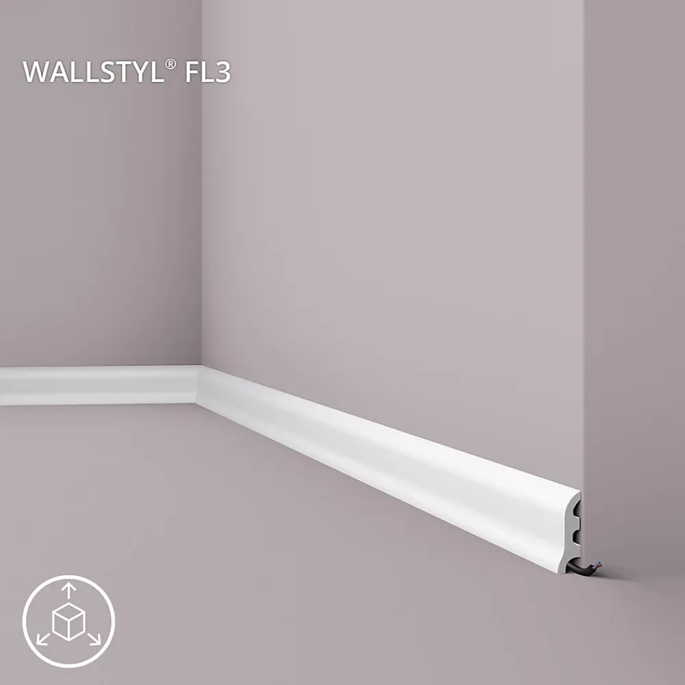 Noel & Marquet Plinthe Pour Parquet Et Stratifié<Plinthe NMC WALLSTYL FL3 Moulure décorative Corniche