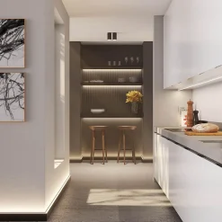 Noel & Marquet Plinthe Pour Parquet Et Stratifié<Plinthe NMC WALLSTYL IL10 BLACK Moulure décorative Moulure en stuc Éclairage indirect
