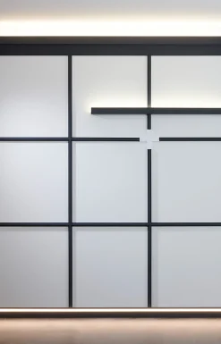Noel & Marquet Plinthe NMC WALLSTYL IL11 BLACK Moulure décorative Moulure en stuc Éclairage indirect- Plinthe Pour Parquet Et Stratifié
