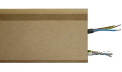Plinthe Pour Parquet Et Stratifié|Plinthe Bois<Plinthe passe-câble à couvercle arrondi MDF 244 x 11 cm, ép.18 mm