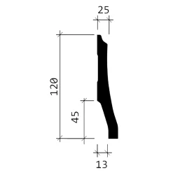 Profhome Plinthe Pour Parquet Et Stratifié<Plinthe 153104 Moulure décorative