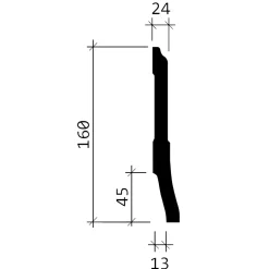 Profhome Plinthe Pour Parquet Et Stratifié<Plinthe 153105 Moulure décorative