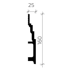 Profhome Plinthe 653802 Planchette 2 m- Plinthe Pour Parquet Et Stratifié