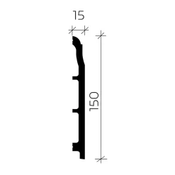 Profhome Plinthe 653804 Planchette 2 m- Plinthe Pour Parquet Et Stratifié
