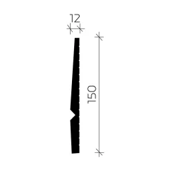 Profhome Plinthe Pour Parquet Et Stratifié<Plinthe 653806 Planchette 2 m