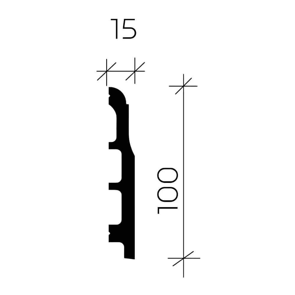 Profhome Plinthe Pour Parquet Et Stratifié<Plinthe 653803 Planchette 2 m