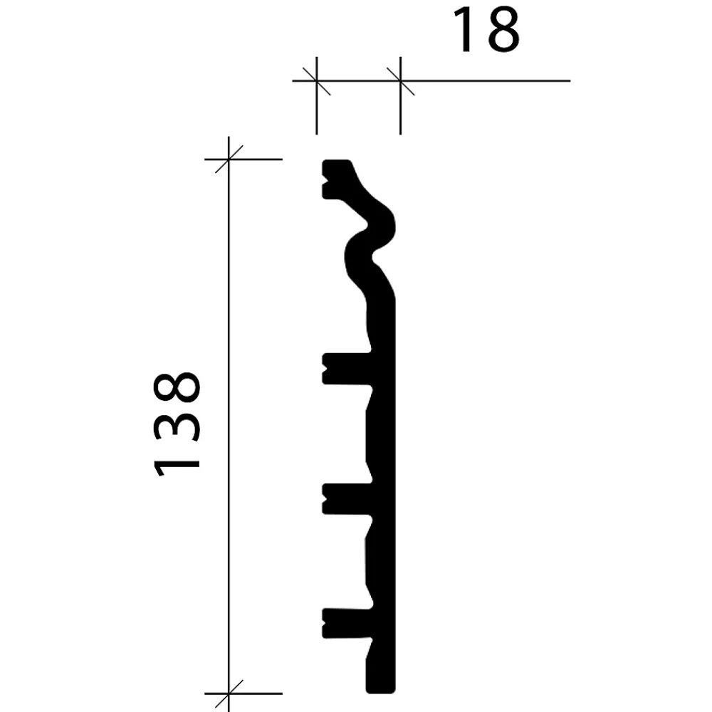 Profhome Plinthe 653110 Planchette 2 m- Plinthe Pour Parquet Et Stratifié