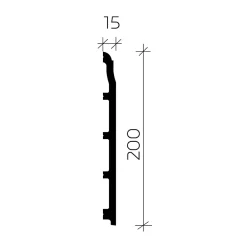 Profhome Plinthe 653805 Planchette 2 m- Plinthe Pour Parquet Et Stratifié