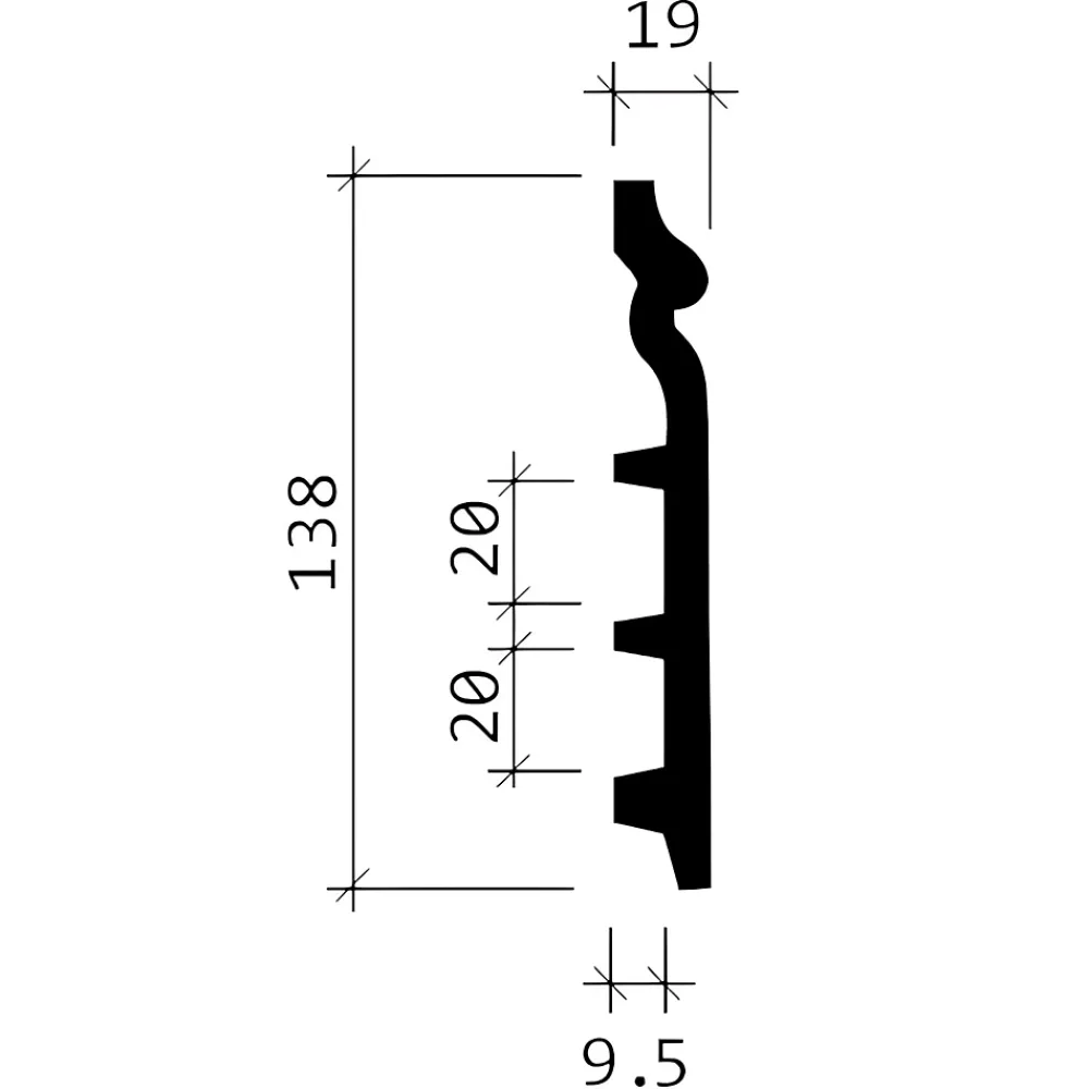 Profhome Plinthe 153110F Moulure décorative flexible- Plinthe Pour Parquet Et Stratifié