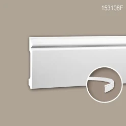 Profhome Plinthe 153108F Moulure décorative flexible- Plinthe Pour Parquet Et Stratifié