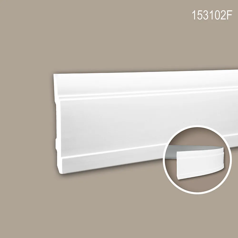 Profhome Plinthe Pour Parquet Et Stratifié<Plinthe 153102F Moulure décorative flexible