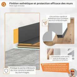 Quest Plinthe Pour Sol En Vinyle Et Pvc<Plinthe PVC rigide 50x20 mm, Plinthe murale autocollante, decorative, 200 cm, marron