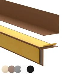Quest Plinthe Pour Sol En Vinyle Et Pvc<Plinthe PVC rigide 50x20 mm, Plinthe murale autocollante, decorative, 200 cm, marron