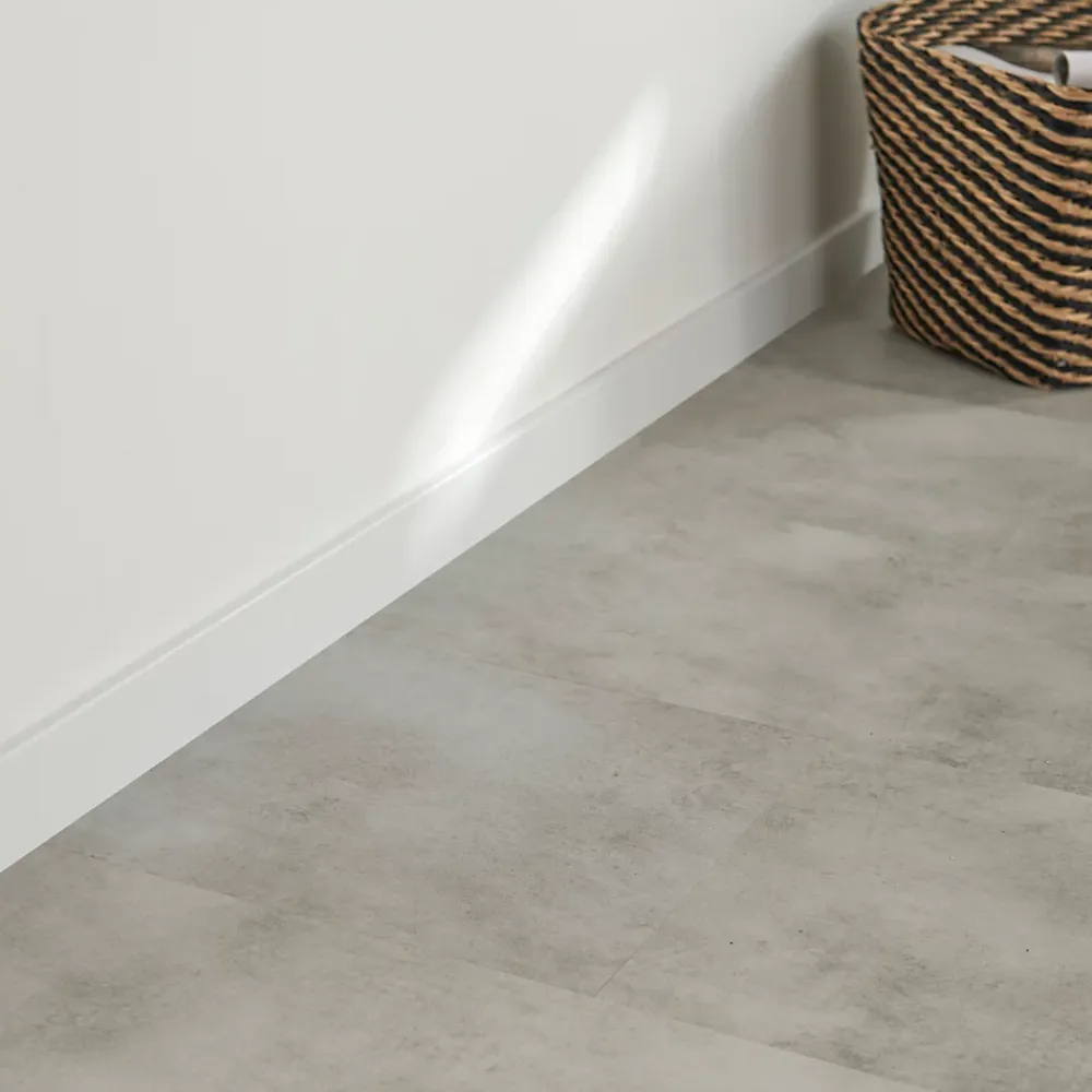 GoodHome Plinthe Pour Sol En Vinyle Et Pvc<Plinthe Résine Blanc 220 x 6 cm Décor 10