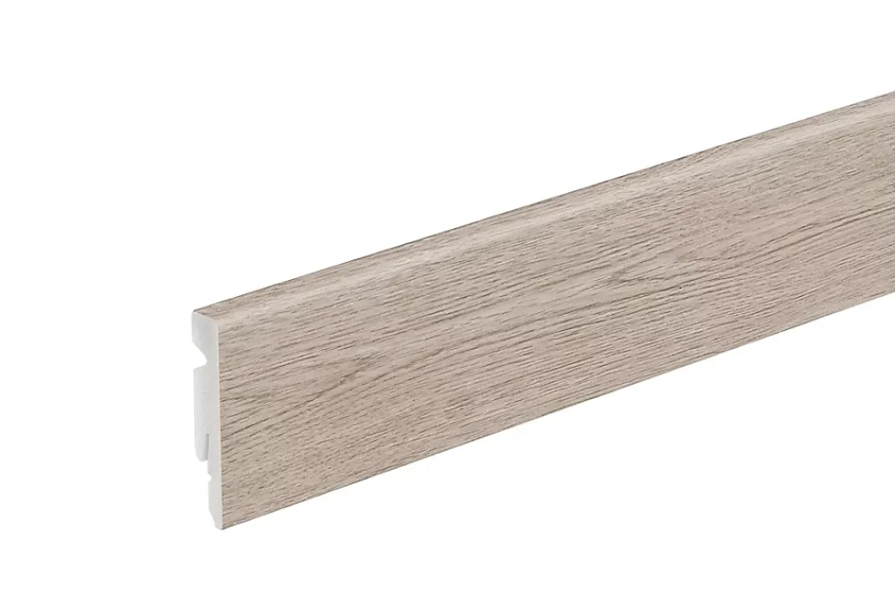 GoodHome Plinthe Résine grise 220 x 6 cm- Plinthe Pour Sol En Vinyle Et Pvc