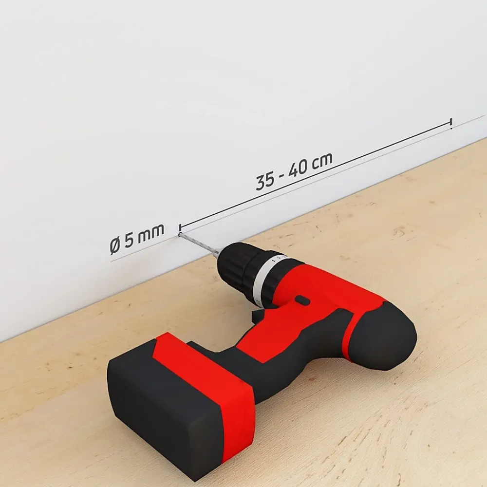 SELIT Plinthe 2m x 5 cm noir (vendue à la pièce)- Plinthe Pour Sol En Vinyle Et Pvc