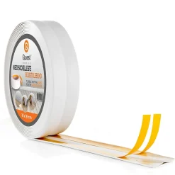 Quest Plinthe Souple Auto-Adhésive en PVC 25x25mm, 10m, Bande Élastique pour Finitions et Étanchéité des Jonctions, blanc- Plinthe Pour Sol En Vinyle Et Pvc