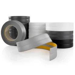 Quest Plinthe Souple Auto-Adhésive en PVC 25x25mm, 10m, Bande Élastique pour Finitions et Étanchéité des Jonctions, blanc- Plinthe Pour Sol En Vinyle Et Pvc
