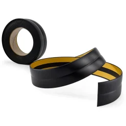 Quest Plinthe Pour Sol En Vinyle Et Pvc<Plinthe Souple Auto-Adhésive en PVC 25x15mm, 25m, Bande Élastique pour Finitions et Étanchéité des Jonctions, noir