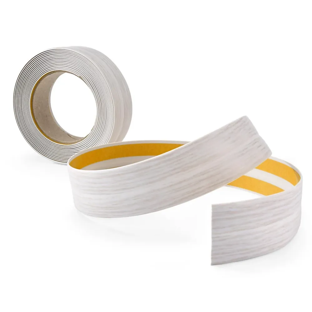 Quest Plinthe Pour Sol En Vinyle Et Pvc<Plinthe Souple Auto-Adhésive en PVC 25x25mm, 15m, Bande Élastique pour Finitions et Étanchéité des Jonctions, bouleau