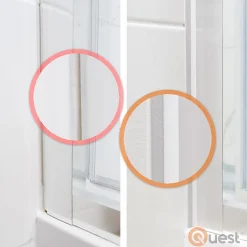 Quest Plinthe Pour Sol En Vinyle Et Pvc<Plinthe Souple Auto-Adhésive en PVC 25x15mm, 10m, Bande Élastique pour Finitions et Étanchéité des Jonctions, gris