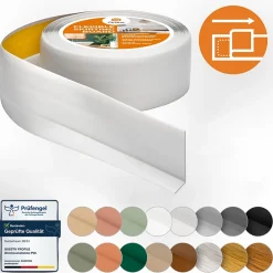 Quest Plinthe Pour Sol En Vinyle Et Pvc<Plinthe Souple Auto-Adhésive en PVC 50x20mm, 10m, Bande Flexible, Facile à Installer, sur Toutes les Surfaces, gris clair