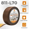 Quest Plinthe Souple Auto-Adhésive en PVC 70x20mm, 20m, Bande Flexible, Facile à Installer, Adaptée à Toutes Surface, bronze- Plinthe Pour Sol En Vinyle Et Pvc