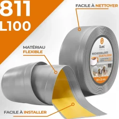 Quest Plinthe Souple Auto-Adhésive en PVC 100x25mm, 1m, Bande Flexible, Facile à Installer, Adaptée à Toutes Surface, gris- Plinthe Pour Sol En Vinyle Et Pvc