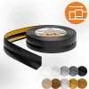 Quest Plinthe Souple Auto-Adhésive en PVC 32x23mm, 15m, Bande Flexible, Facile à Installer, sur Toutes les Surfaces, noir- Plinthe Pour Sol En Vinyle Et Pvc