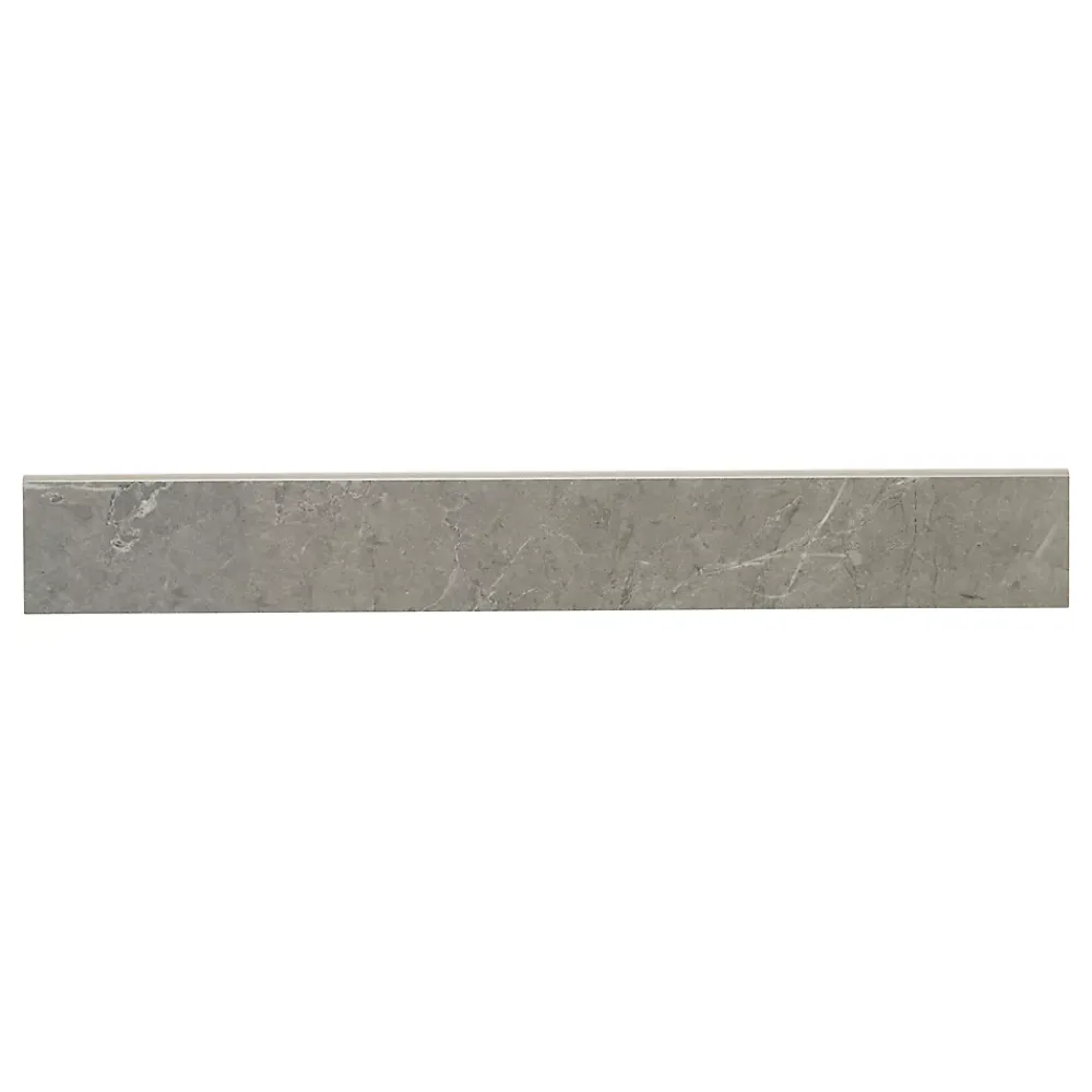 Colours Plinthe Ultimate marbre poli gris 8 x 60 cm- Plinthe Pour Carrelage Sol